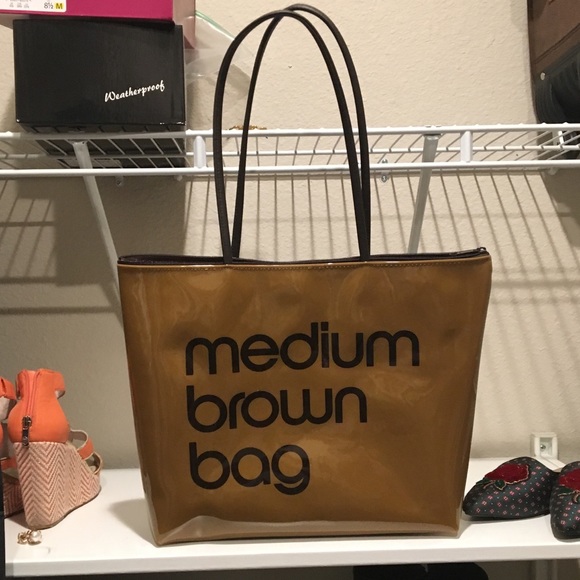medium brown bag tote
